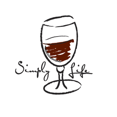 simply Life Red Wine Women's White tee